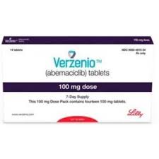 Product box containing VERZENIO FILM-COATED TABLET 100MG [SIN15789P]